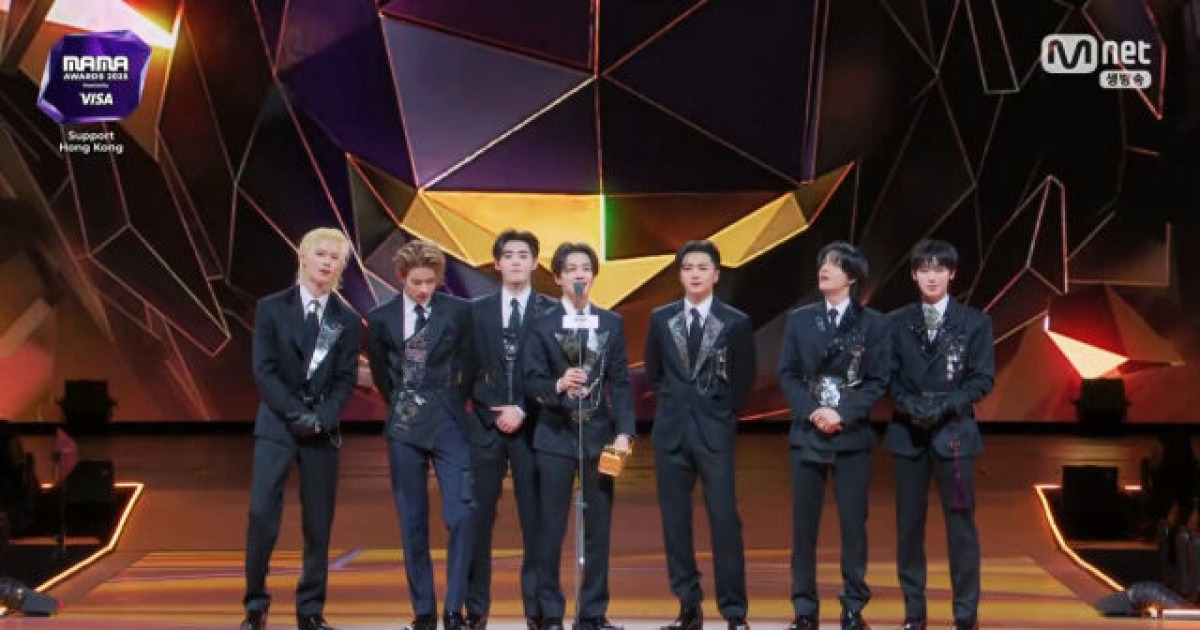 '대상' 엔하이픈 "방시혁, 우릴 사람으로 존중…♥엔진의 5주년 선물" [2025 마마 어워즈]