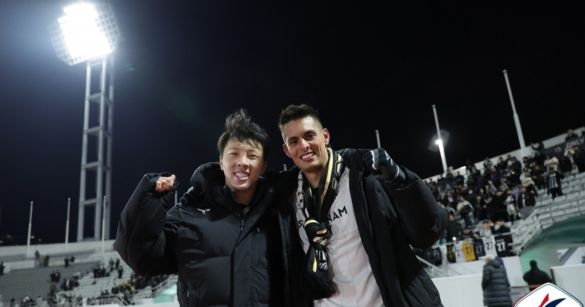 성남 '승격PO' 이끈 후이즈 "신재원과 눈빛만 봐도 알아…부천 이기도록 응원할 것" [현장인터뷰]