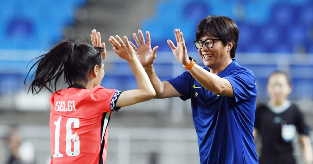 여자축구대표팀, 웨일스와의 평가전서 1-1 무승부…김민지 A매치 데뷔골