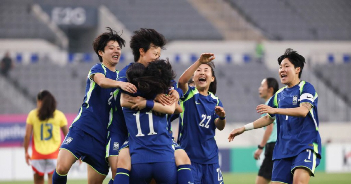 '28살 송재은 늦깎이 데뷔→김민지 데뷔골' 女신상우호, 유럽 원정서 웨일스와 1-1 무승부