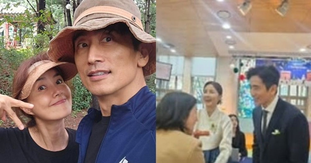 차인표♥신애라 子 결혼한 날... 혼주로 손님맞이 포착 [RE:스타]