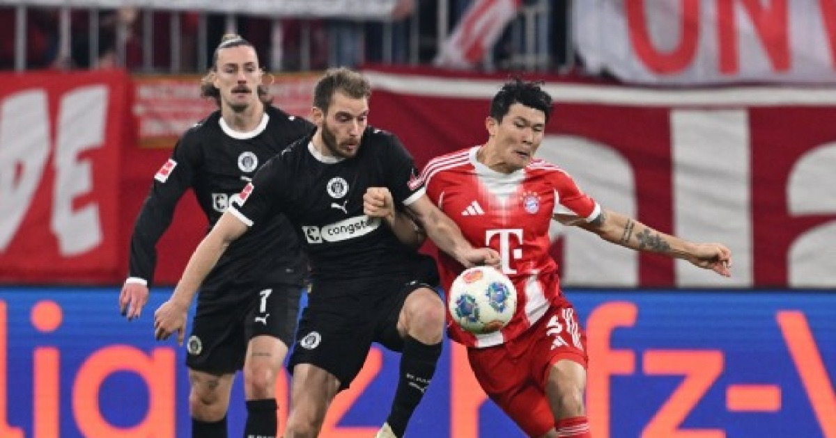 '추가시간 역전' 뮌헨, 장크트 파울리에 3-1 진땀승...김민재 동점골 기여