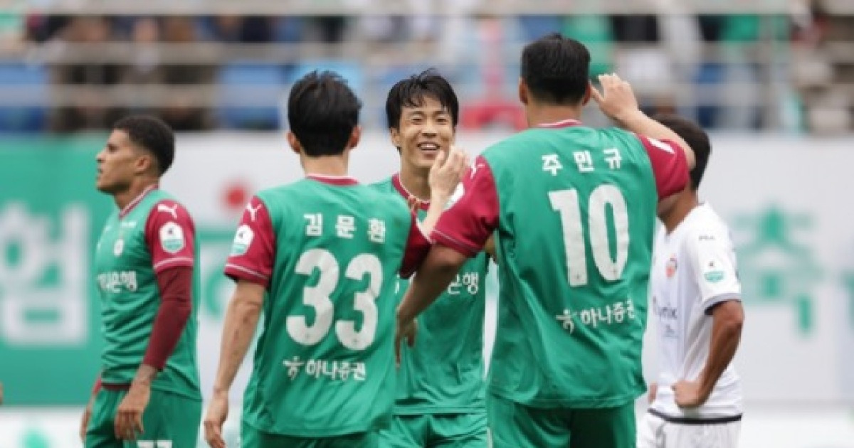 대전하나시티즌, 김천 3-0 완파…2003년 이후 최고 성적 2위로 ACLE 진출