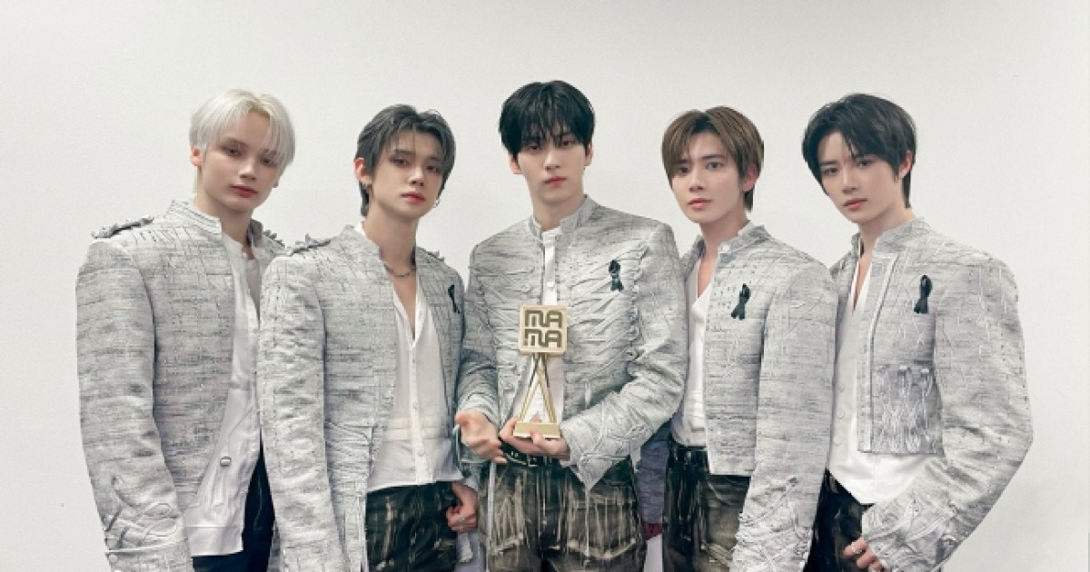 투모로우바이투게더, '슈퍼 스테이지 아티스트' 수상.."값진 상"('2025 MAMA')
