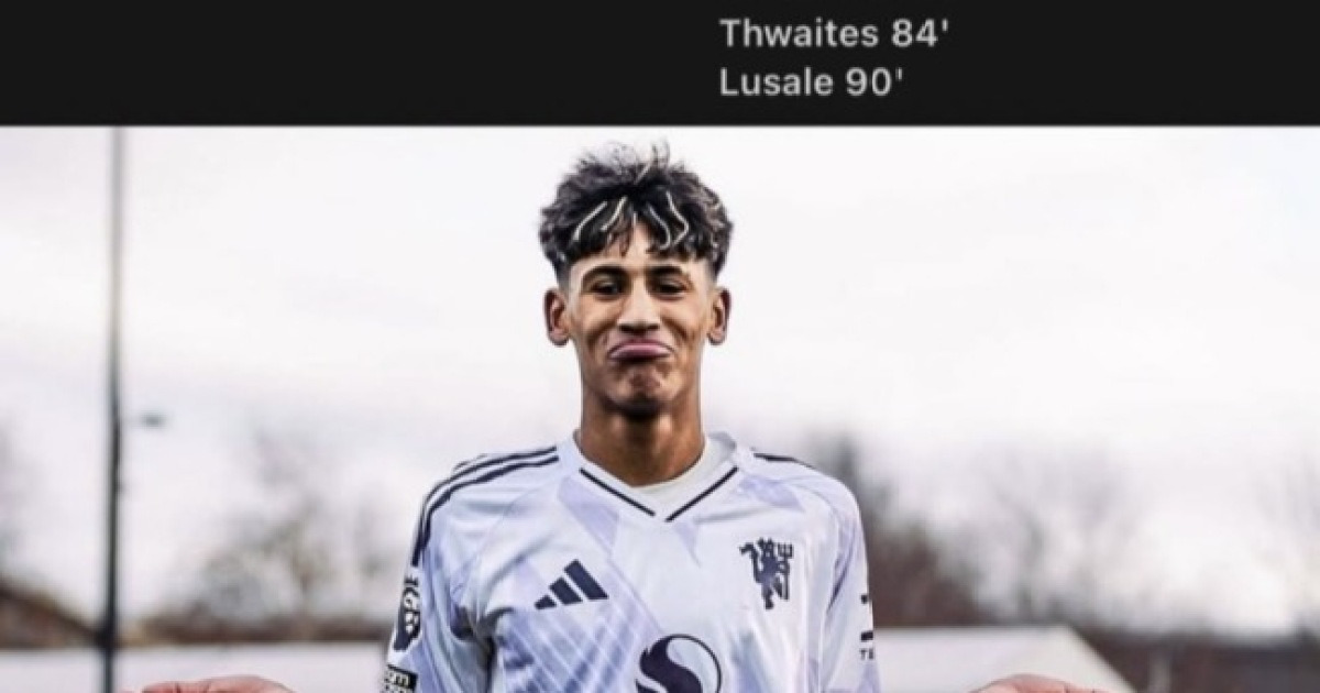 '무럭무럭 자라야 한다' 맨유, U-18서 리버풀 상대 해트트릭한 JJ 가브리엘 활약에 함박웃음