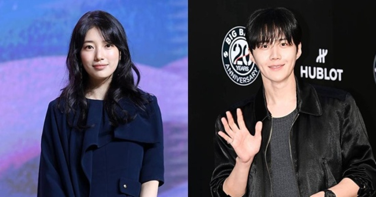 수지·김선호, 베트남서 포착됐다…마스크 없이 '동반 러닝' [엑's 이슈]