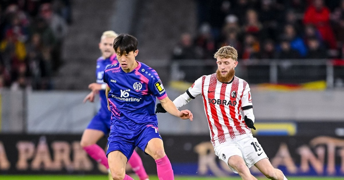 '이재성 72분' 마인츠, 프라이부르크에 0-4 완패…8경기 무승