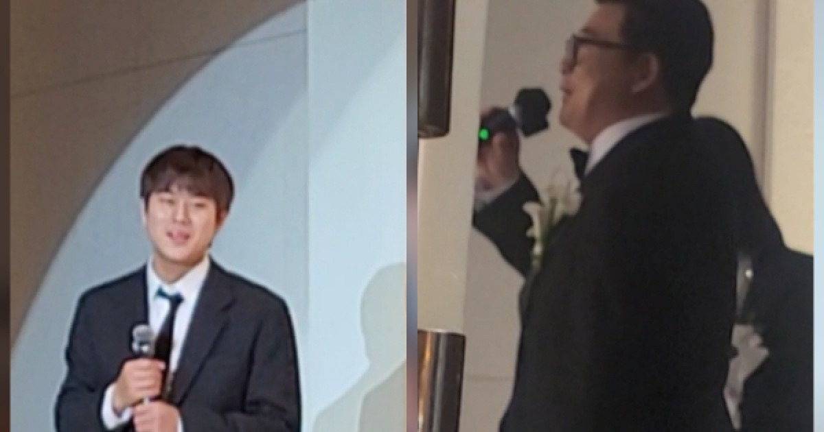 [단독] 윤정수, 결혼식 중 MR 사고 맞았다… “7년 만에 처음” 이무진 당황한 순간