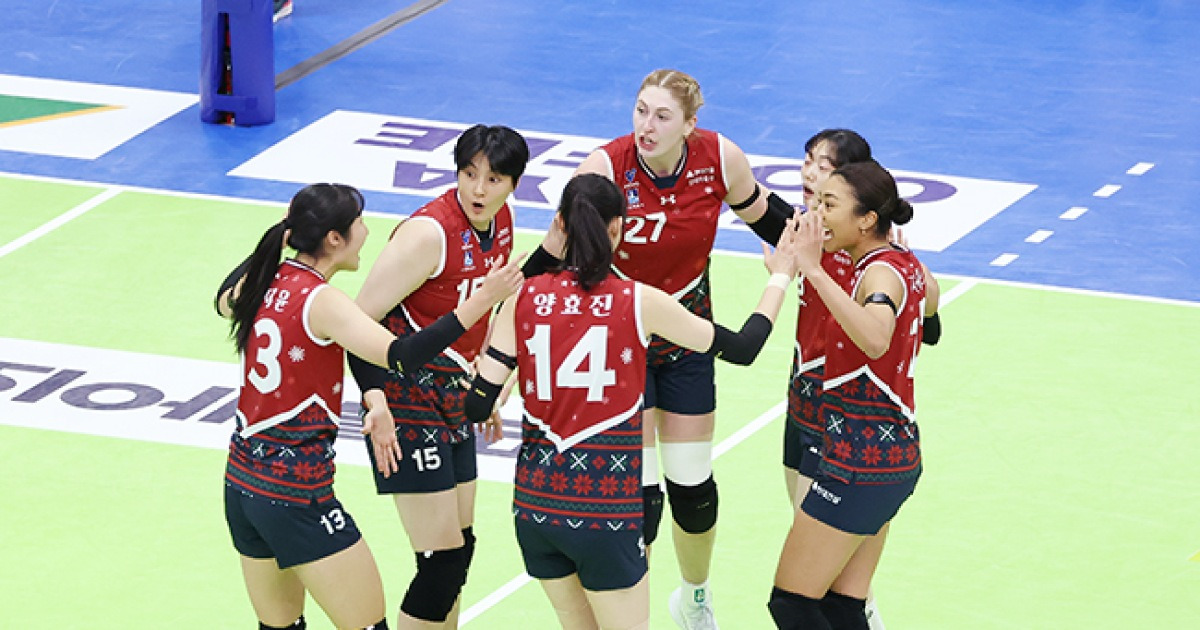 '카리 18점·정지윤 17점' 현대건설, GS칼텍스에 3-0 완승…2위 도약