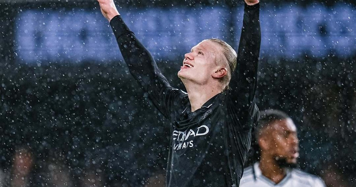 역사 쓴 홀란, EPL 최소경기 100골…111경기 만에 100골 기록, ‘전설’ 시어러 넘다