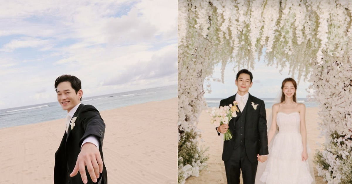 온주완 방민아 발리 결혼식 사진