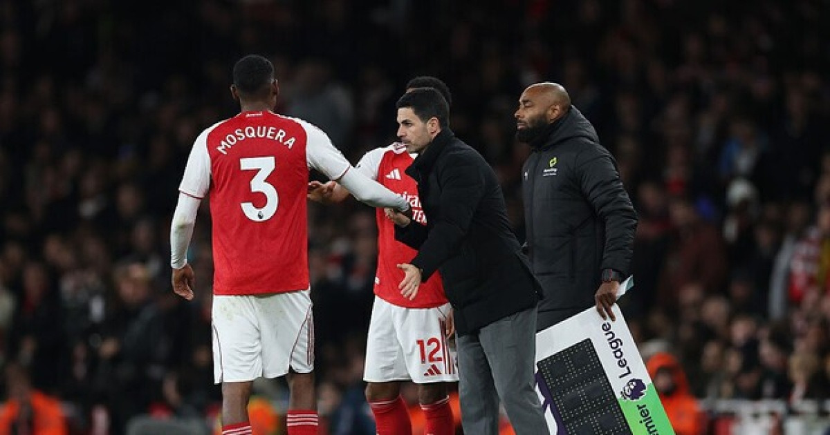 '모스케라도 OUT' 수비진은 연쇄 부상 붕괴, 거기에 '에이스' 라이스까지 쓰러졌다… 아르테타 감독, "좋은 상황 아니다" 한숨