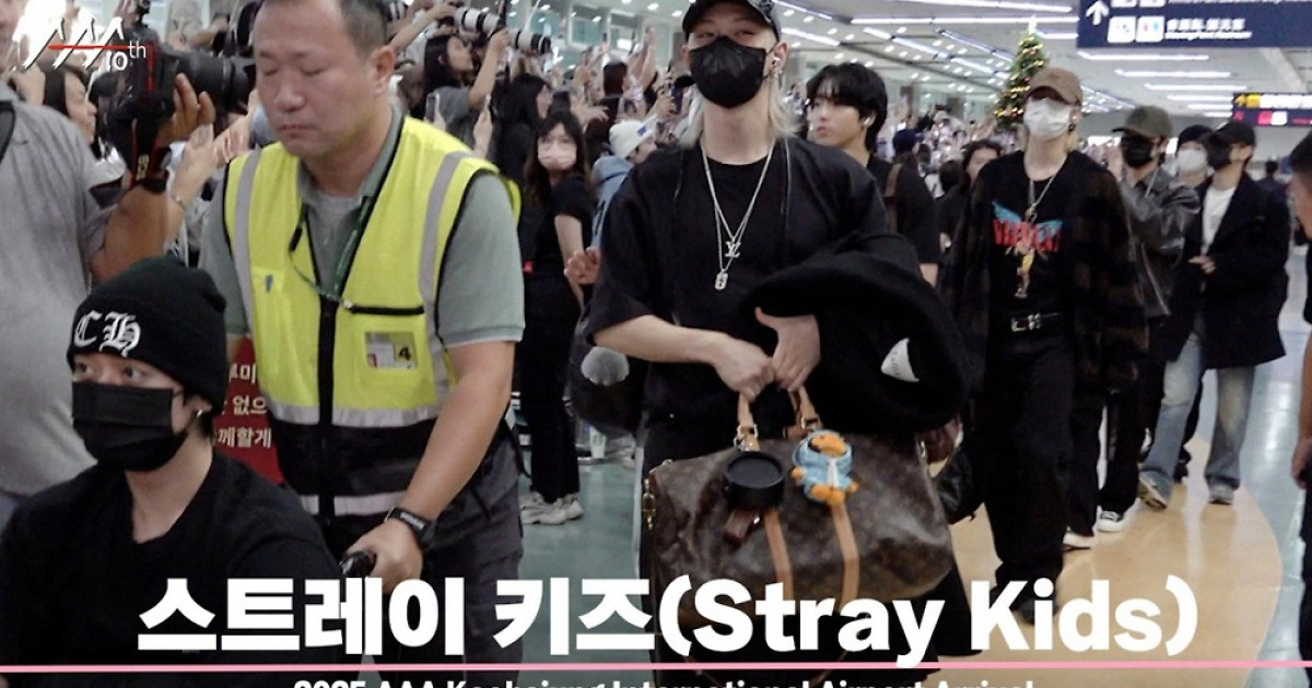 스트레이 키즈(Stray Kids), '안전하게 AAA 도착' [영상]