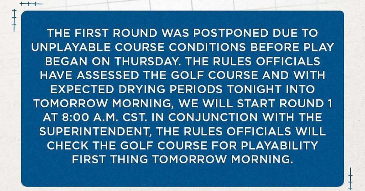 LPGA Q시리즈 1라운드, 코스 상태 안 좋아 하루 연기