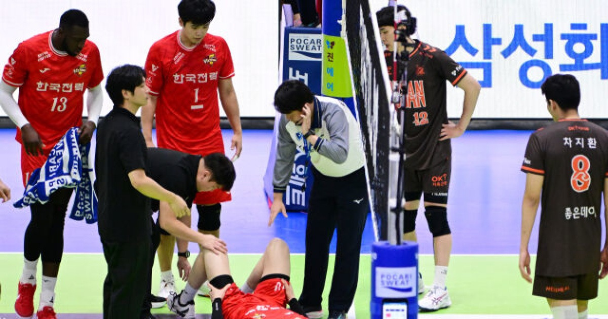 코트에 쓰러진 24세 몽골 청년을 바라보는 안타까움…4~6주 안 될 것 같다 [곽경훈의 현장]