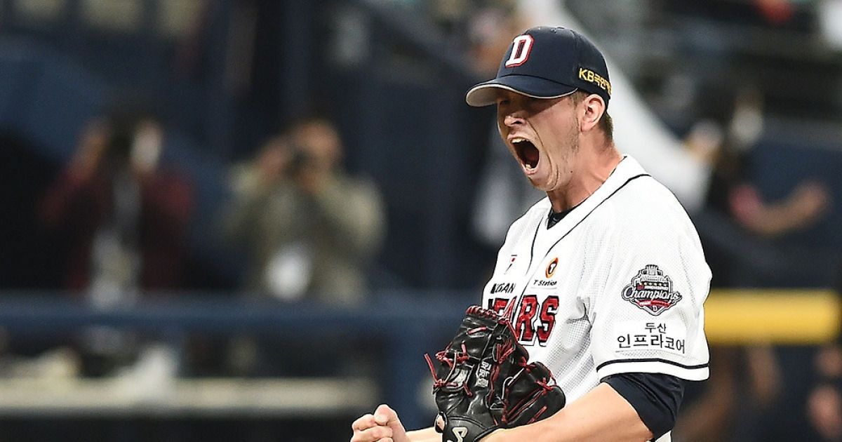 두산 또 낭만야구! 5년 전 PS 영웅 돌아온다…'폭포수 커브' 플렉센 복귀 임박→로그·카메론 조합 곧 완성