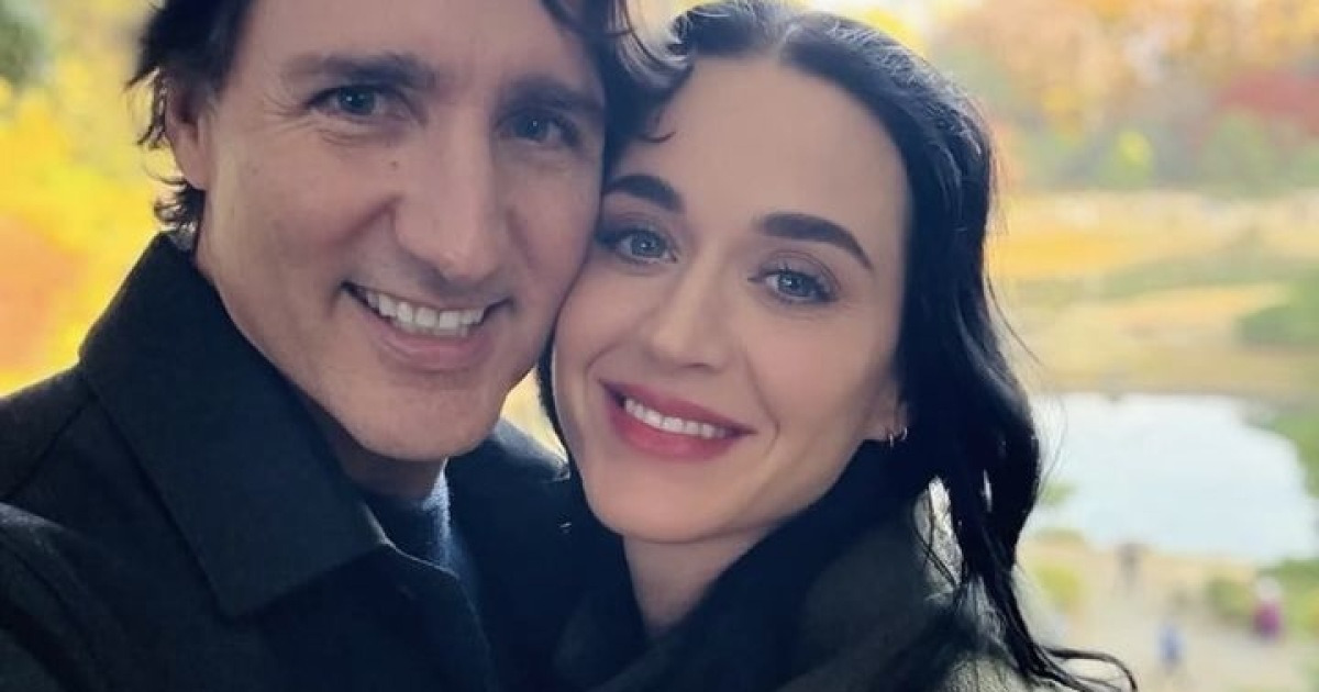 케이티 페리, 13세 연상 캐나다 前 총리와 얼굴 맞댄 커플사진…열애 공식화