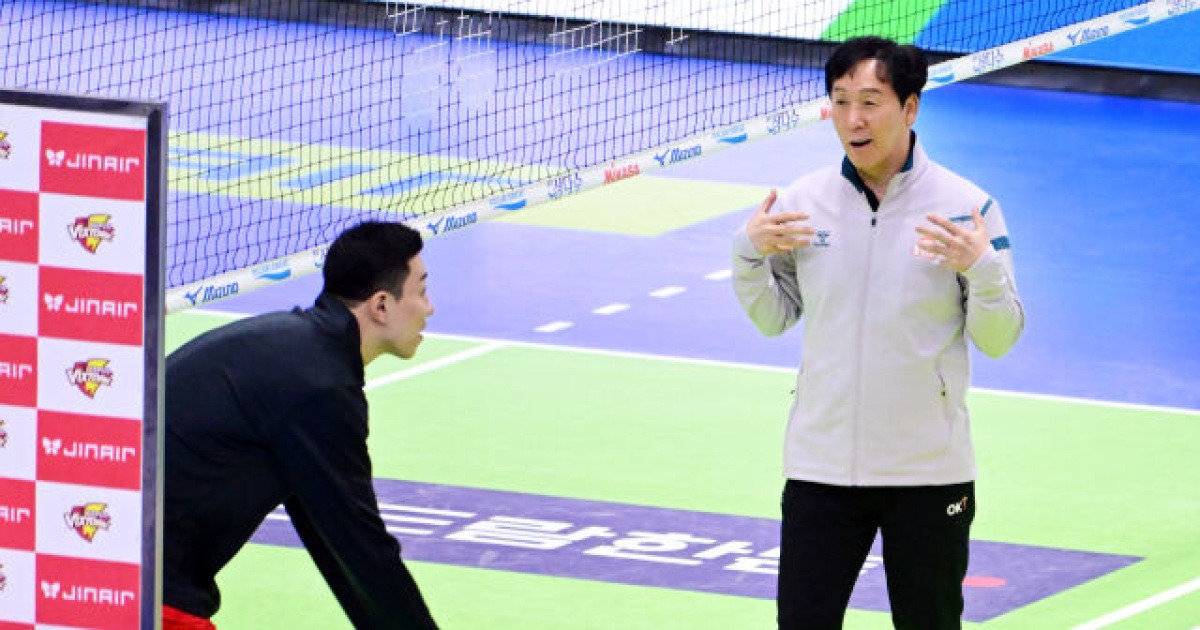 '컴퓨터 세터'의 토스, 불혹을 바라보는 미들블로커의 호흡… '살아있네' [곽경훈의 현장]