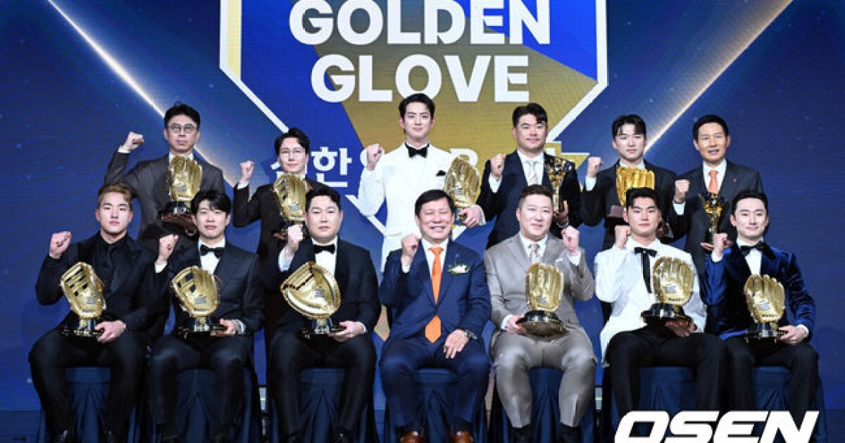 '눈물 소감' 최형우, 역대 최고령+최다 득표, 양의지 통산 10회 최다타이...염경엽 초대 감독상, KIA는 무관(종합) [GG]