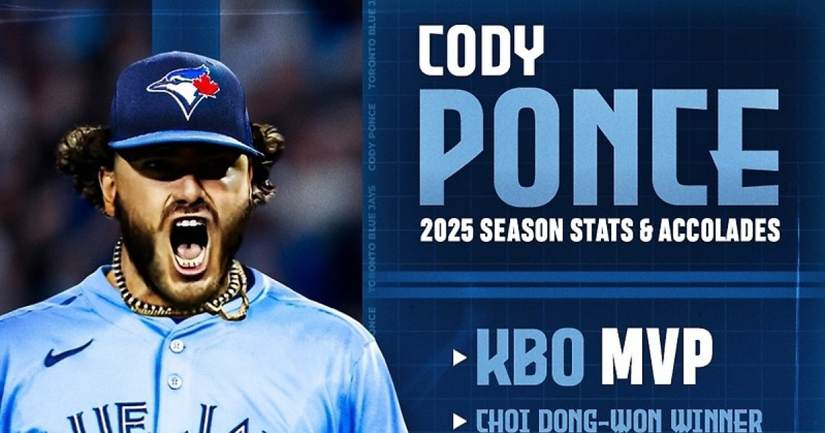 [오피셜] '굿바이 한화' 폰세, MLB 토론토와 3년 계약…총액 440억 규모→"KBO리그 MVP가 옵니다" 구단 한글 발표