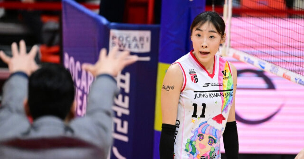 ‘리시브 효율 40%’ 곽선옥의 재발견, 고희진 감독의 엄지척...“팀 공헌도 면에서 최고였다” [MD광주]