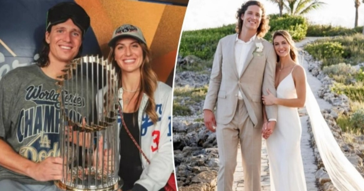 관중석에서 발견한 여성이 아내가 됐다…"공에 번호를 적어서" 글래스노우 러브스토리 화제