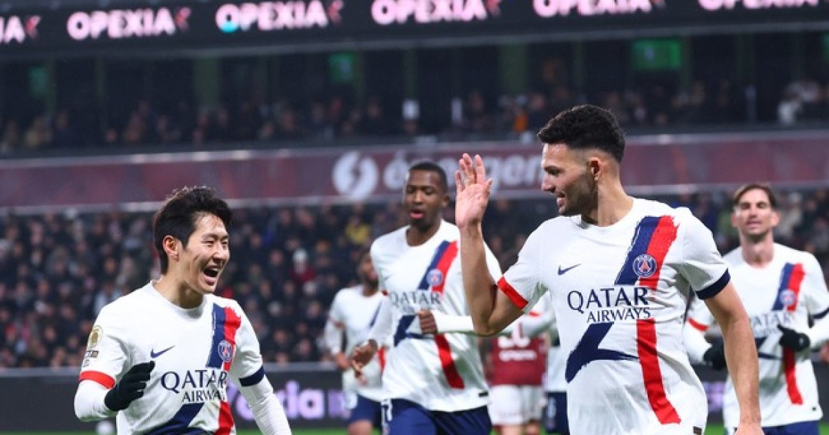 [리그앙 REVIEW] 엔리케, 리그 꼴찌 상대로는 이강인 선발→택배 크로스 AS...PSG, 메스에 3-2 승리