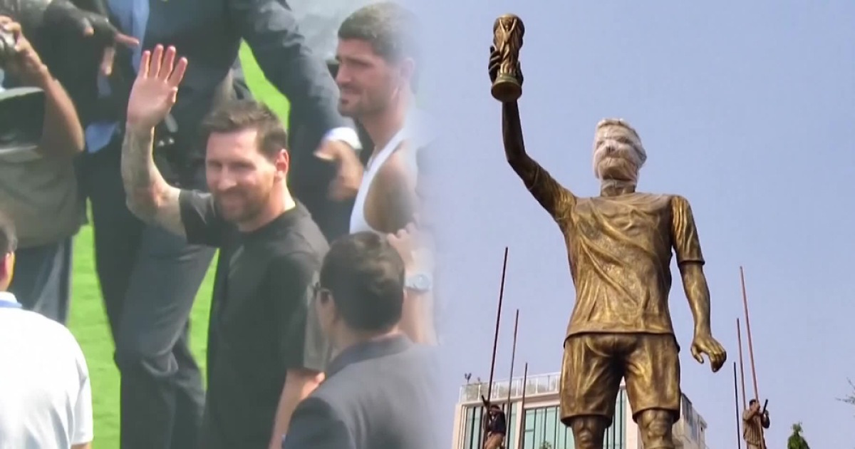 축구황제 메시의 인도 투어, 20분 만에 난장판으로