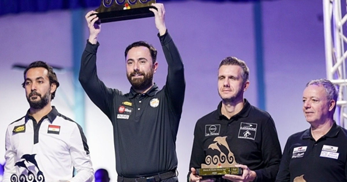 ‘튀르키예 신흥강호’ 카라쿠르트 3쿠션월드컵 첫 우승…결승서 시돔 제쳐[샤름엘셰이크3쿠션월드컵]