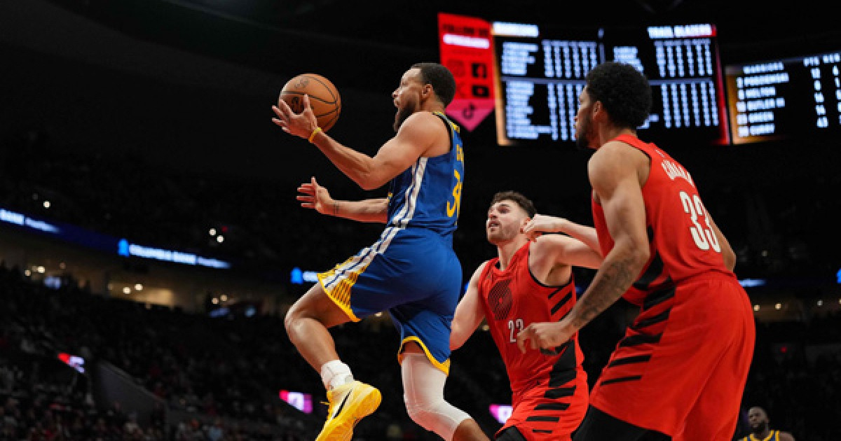 커리가 48점을 냈는데 왜 이기질 못하니...GSW, 포틀랜드에 패배