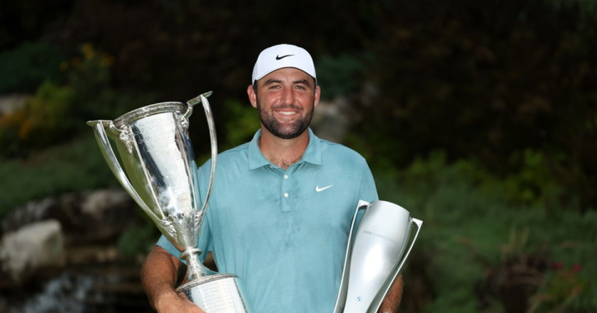 '1인자' 스코티 셰플러, PGA 투어 올해의 선수상 선정..타이거 우즈에 이어 4년 연속 수상 두 번째 기록