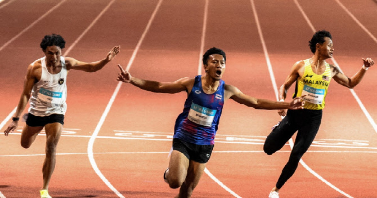 '매섭다 태국 육상' 19세 분손, 100m 9초 94 등 3관왕