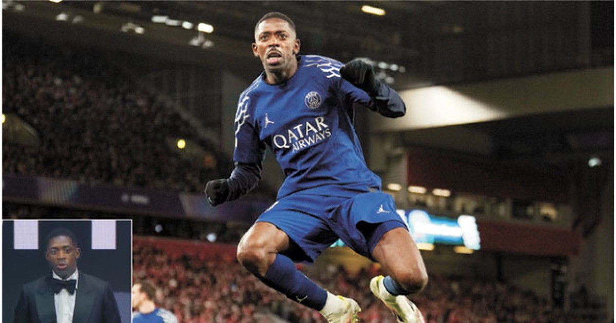 ‘발롱도르’ 뎀벨레, FIFA 최고의 남자선수까지 품었다