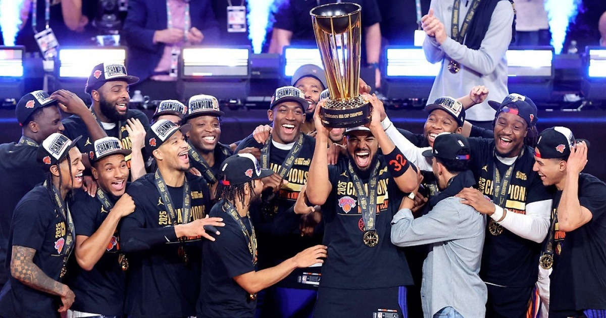 뉴욕, OKC 잡은 샌안토니오 꺾고 NBA컵 첫 우승…MVP 브런슨