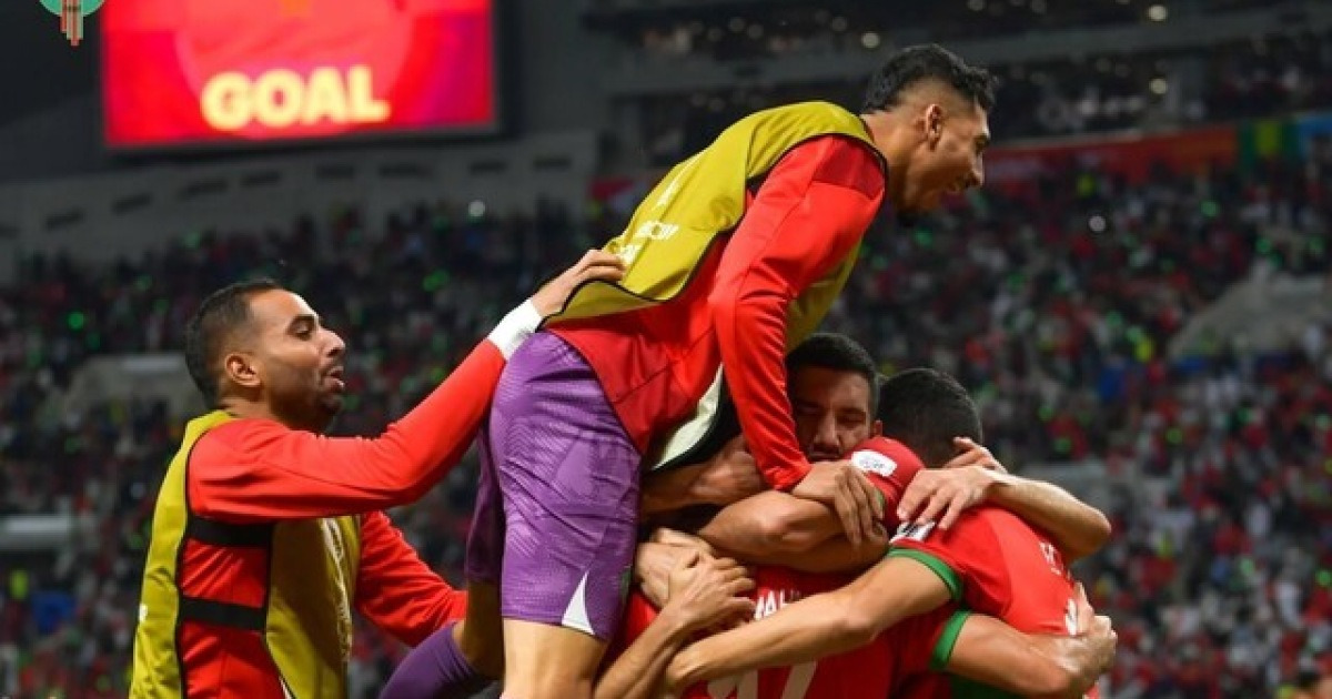 [BE.현장] 내년 푸스카스상 후보급 미사일포 터졌다… '함달라 멀티골' 모로코, 연장 혈투 끝에 요르단에 3-2 승리