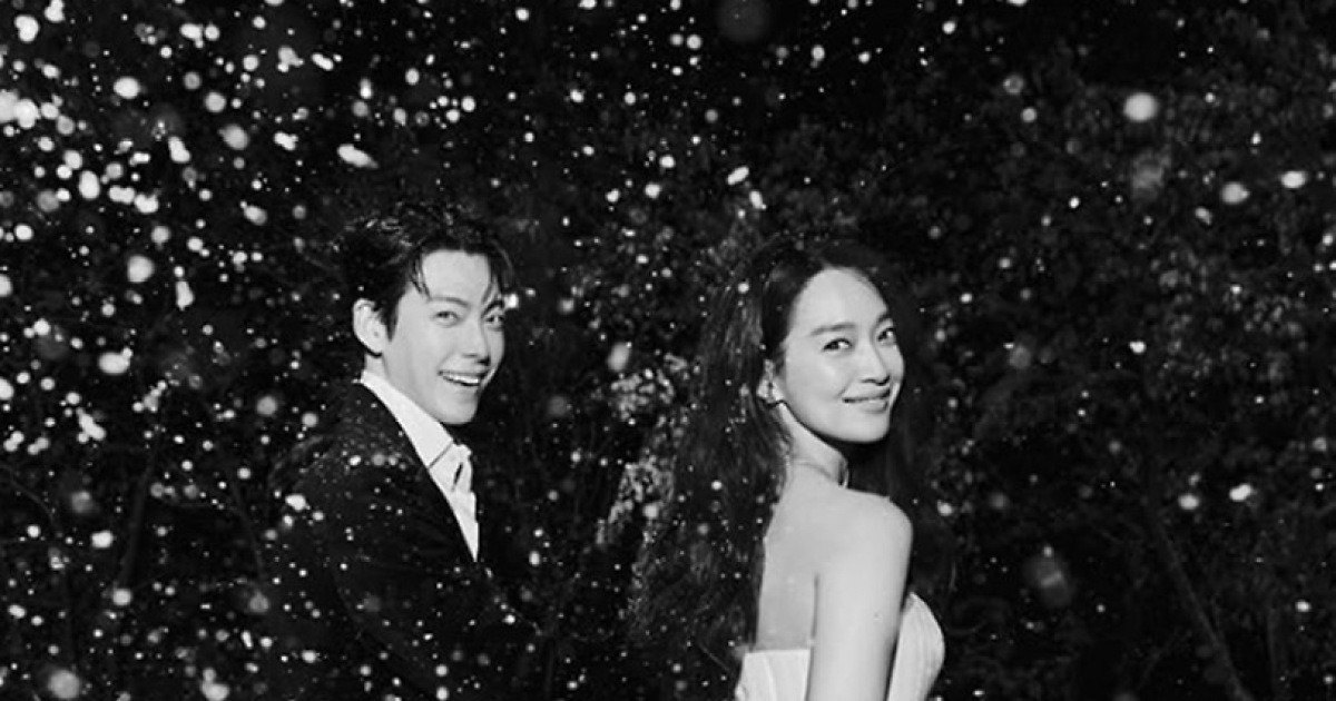 ‘20일 결혼’ 신민아♥김우빈, 웨딩시진 공개.. “눈 내리는 영화 같은 한 장면”