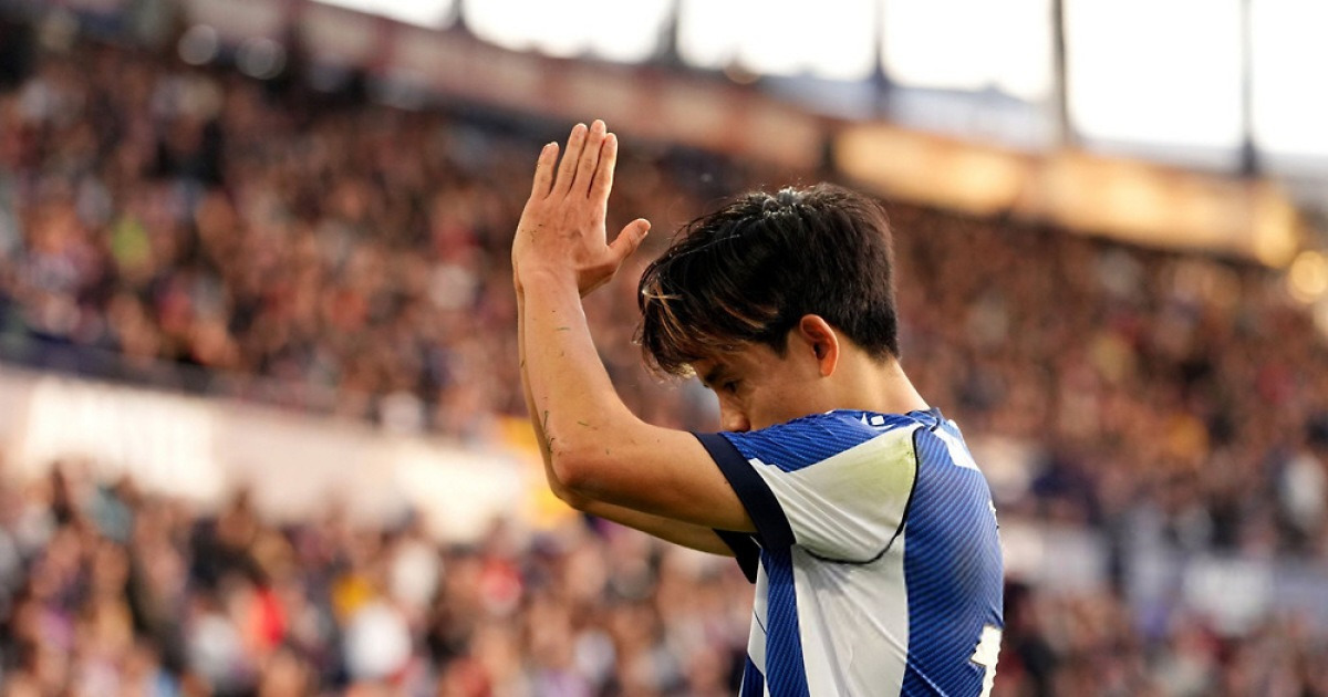 '죄송합니다, 잘못했습니다' 일본서도 혼낸 이강인급 日 국대 에이스, 결국 사과 세리머니...4달 만에 득점포