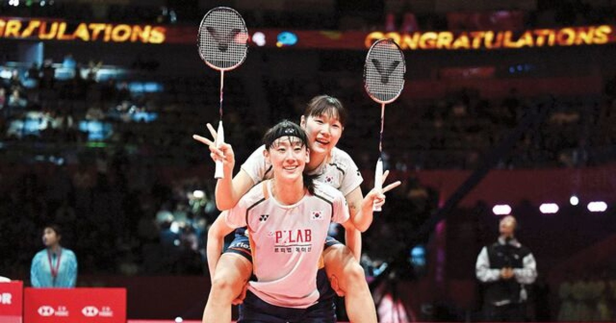 배드민턴 女복식 이소희-백하나 2년 연속 왕중왕 등극