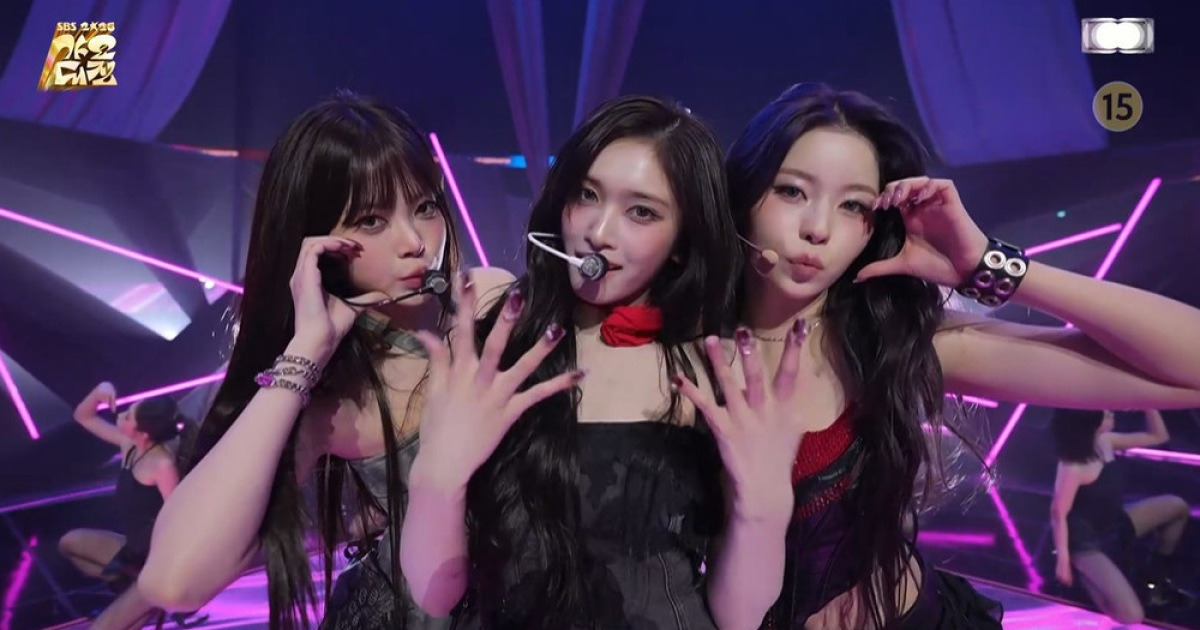 아이브 이서·엔믹스 규진·르세라핌 은채, 블랙핑크 변신…역시 막강즈(가요대전)