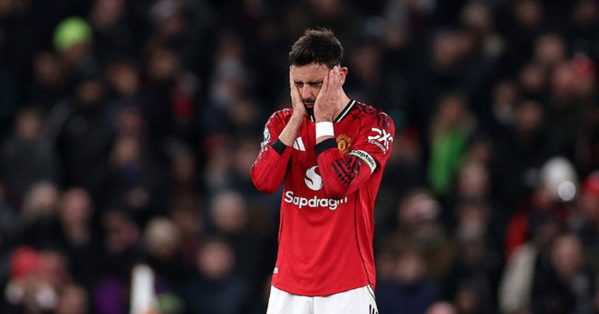 '크리스마스 악몽' 맞이한 맨유, 브루노 페르난데스 부상에 "대체 불가능하다"