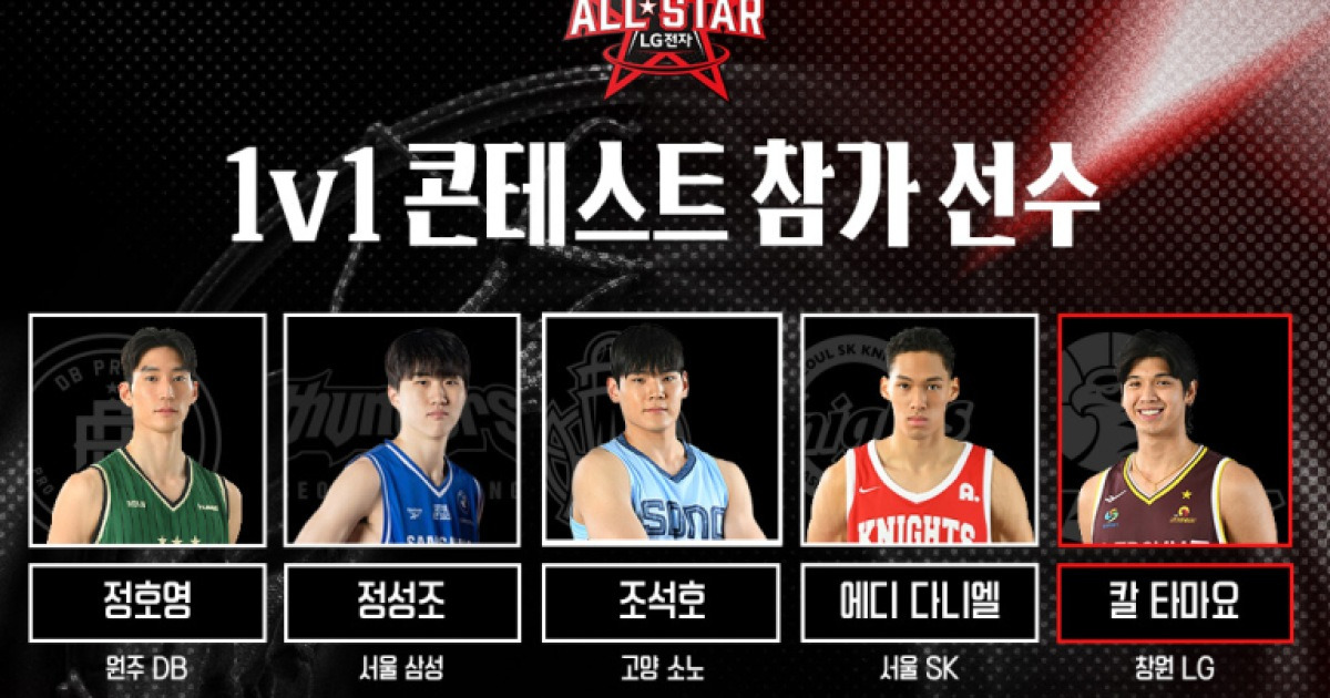 KBL 올스타전서 ‘1대1’ 매치 열린다…덩크·3점슛 콘테스트 참가 명단도 발표