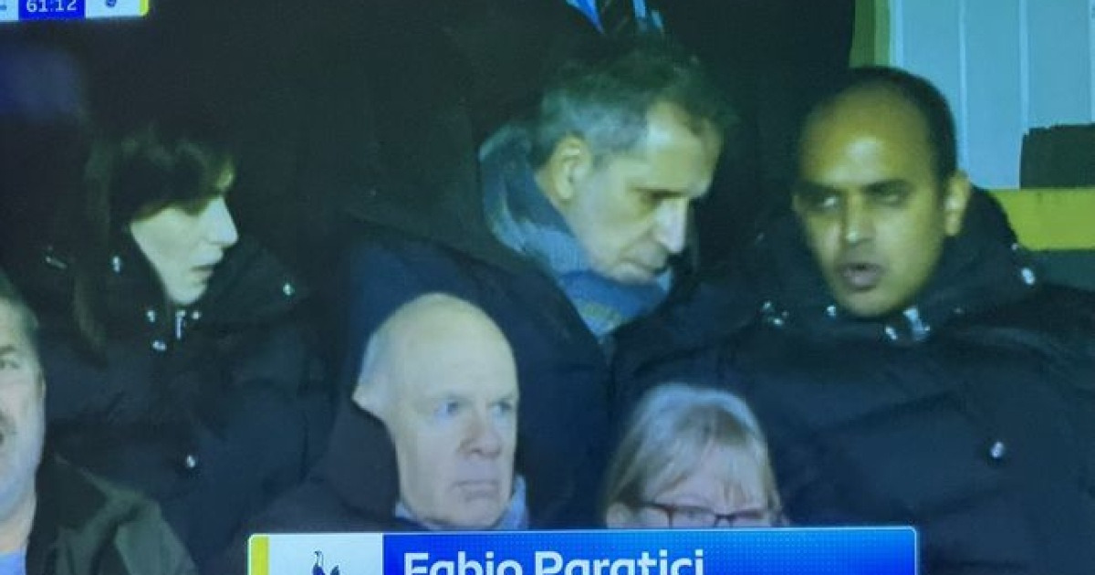 30개월 만에 복귀→2개월 후 굿바이…잔류로 전환? 파라티치, 토트넘 CEO 옆자리 포착