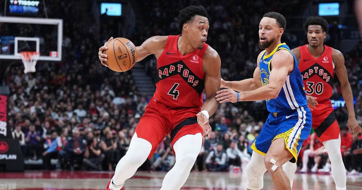 ‘23점·25R·10AS’ 스코티 반스, 토론토 역사 썼다…20-20 포함 최초 트리플더블, 39점 커리 울렸다