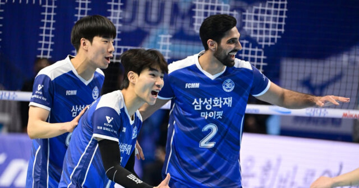 2026년 신정 '리버스 스윕'...최하위 삼성화재의 '대반전', 선두 대한항공에 극적인 역전승! 아히+김우진 50점으로 연승 합작 [MD인천]