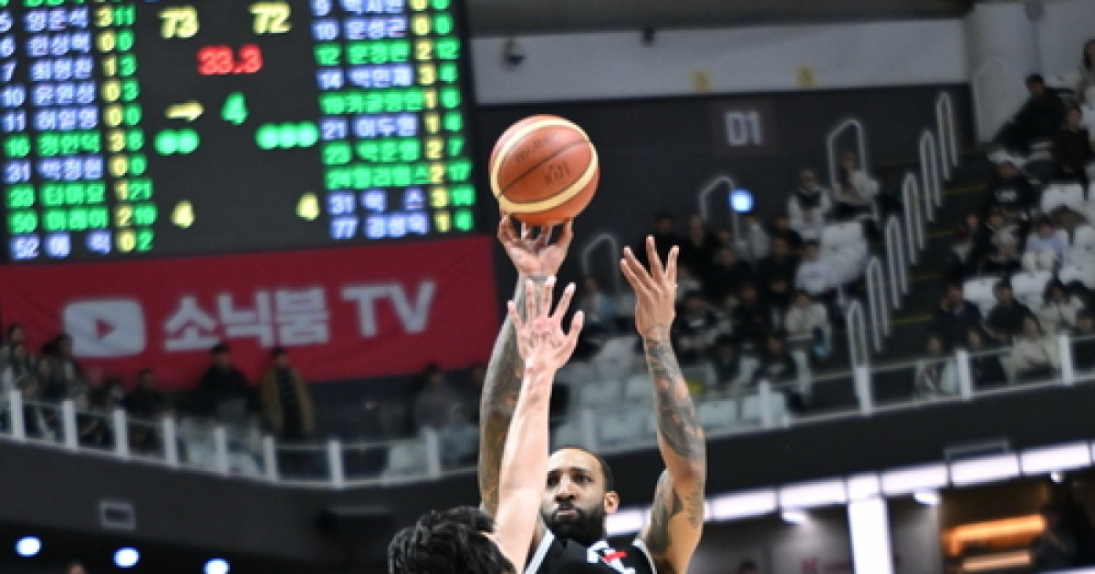 KT, 선두 LG 76-75로 꺾고 4연승 행진…윌리엄스 극적 버저비터