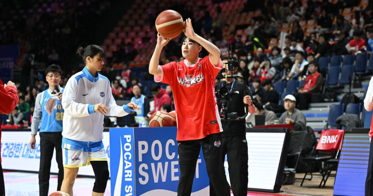 [W올스타] ‘슈퍼소닉’ 이소희, 강이슬 독주 막는 ‘이변’…서든데스 끝 3점슛 콘테스트 우승