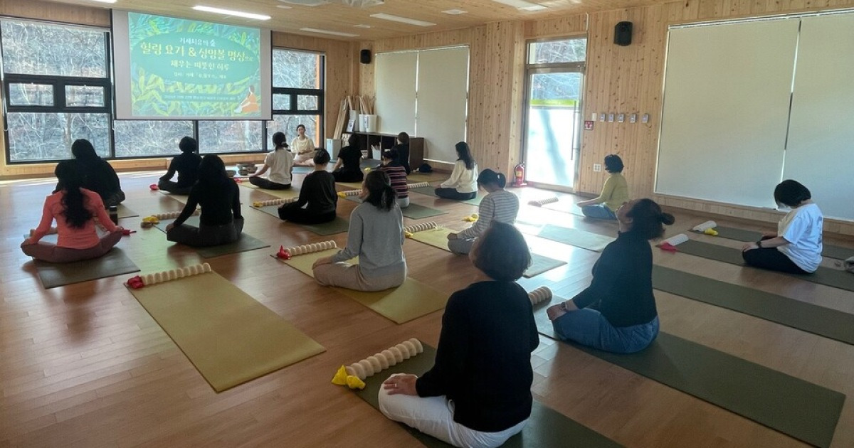 [거제 24시] 巨済ヒーリングフォレスト「森ヒーリングヨガとシンギングボウル瞑想」運営