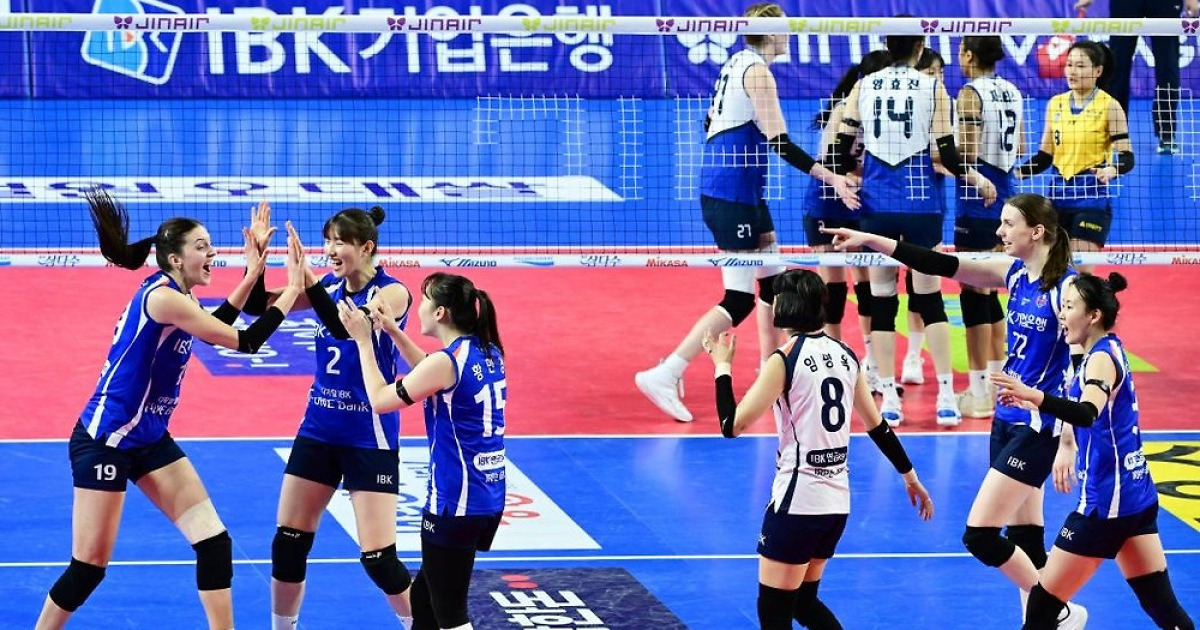 기업은행, 현대건설 꺾고 4연승·4위 도약…흐름 바꾼 판정(종합)