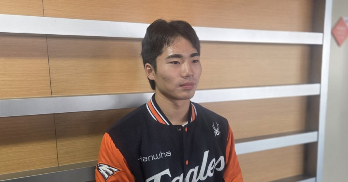 혹시 한화 주전 중견수? "손아섭 선배님, 잔류하신다면 많은 걸 배우고 싶다"…슈퍼루키의 소망 [현장 인터뷰]
