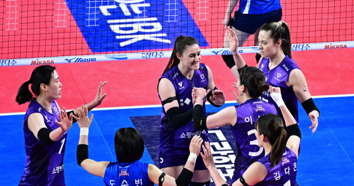 '3위 수성 성공'… 흥국생명, 풀세트 접전 끝 IBK기업은행 꺾고 4연승 질주